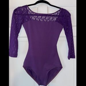 Natalie purple leotard